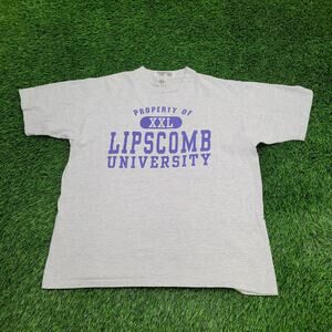 Vintage 90s Lipscomb University Shirt XL 24x29 Gray